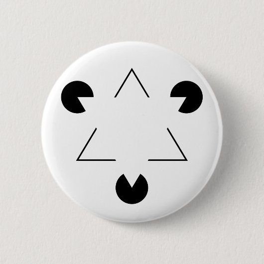 Kanizsa-Dreieck Button (Vorderseite)