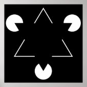 Kanizsa-Dreieck Poster (Vorne)