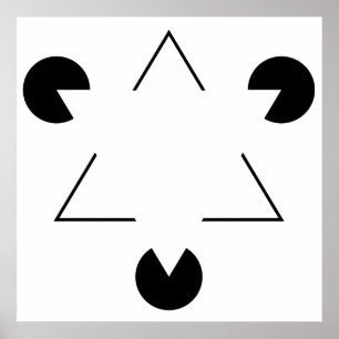 Kanizsa-Dreieck Poster