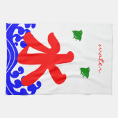 kanji "水" in a koribata style geschirrtuch (Horizontal)