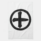 Kanji 10 im Kreis Handtuch (Vertikal)