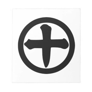 Kanji 10 im Kreis Notizblock