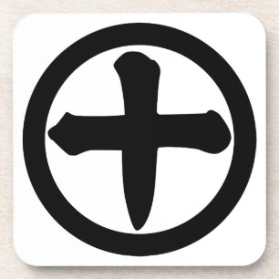 Kanji 10 im Kreis Untersetzer