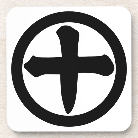 Kanji 10 im Kreis Untersetzer (Vorderseite)