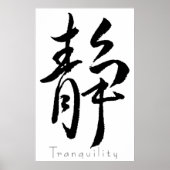 Kanji Art - Tranquility Poster (Vorne)