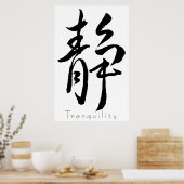 Kanji Art - Tranquility Poster (Küche)
