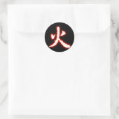 Kanji-Aufkleber Runder Aufkleber (Tasche)