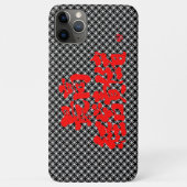 [Kanji] CEO auf Shippo-Muster iPhone Case (Rückseite)