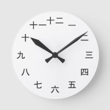 Kanji Clock 1-12