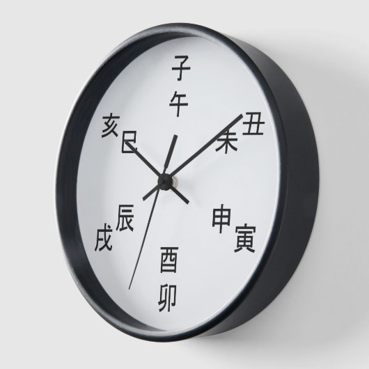 Kanji Clock - Chinese Zodiac - Time of the Day - Uhr (Winkel)
