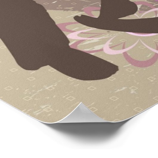 Kanji Design Blume Poster & Prints (Ecke)