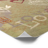 Kanji Design "Liebe" Poster & Prints (Ecke)