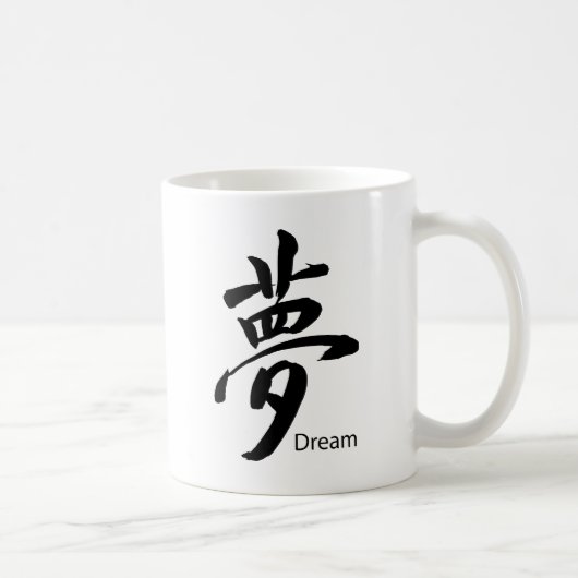 Kanji Dream Symbol Kaffeetasse (Rechts)