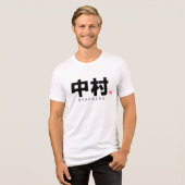 Kanji Familienname - Nakamura Tri-Blend Shirt (Vorderseite voll)