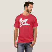 [Kanji] Farbe der Krimson T-Shirt (Vorne ganz)