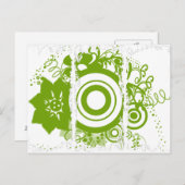 Kanji für den Kurs Blume Postkarte (Vorne/Hinten)