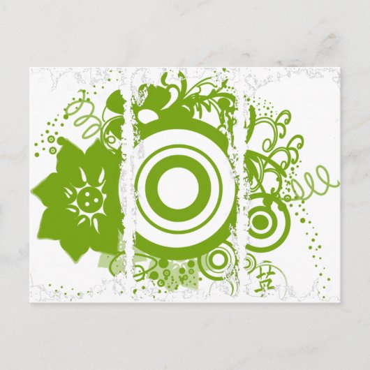 Kanji für den Kurs Blume Postkarte (Vorderseite)