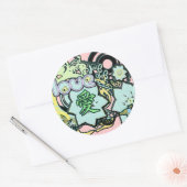 Kanji für Liebe Runder Aufkleber (Umschlag)