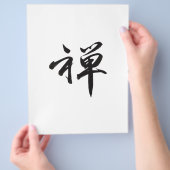 Kanji für "ZEN" Flyer (Hand)