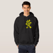 [Kanji] gelb Hoodie (Vorne ganz)