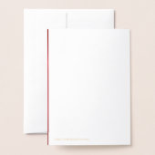 Kanji Glückwünsche - golden Folienkarte (Rückseite mit Umschlag)