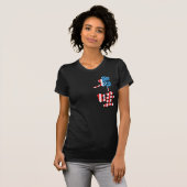 [Kanji] Hawaii mit Flaggenfarben T-Shirt (Vorne ganz)