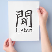 Kanji hören flyer (Hand)