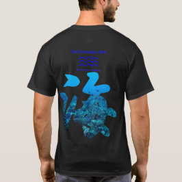 Kanji-Kalligrafie-Meer- mit dem Korallenriff von S T-Shirt