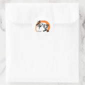 Kanji Kibo/Hope Japanese Calligraphy Runder Aufkleber (Tasche)