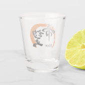 Kanji Kibo/Hope Japanese Calligraphy Schnapsglas (Rückseite)