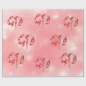 Kanji Kirsche blüht neues Jahr 2023 Geschenkpapier (Flach)