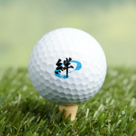 Kanji Kizuna/Bond Japanese Calligraphy Golfball