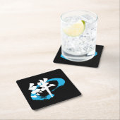 Kanji Kizuna/Bond Japanese Calligraphy Rechteckiger Pappuntersetzer (Vor Ort)