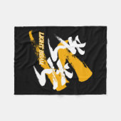 Kanji Kobo/Light Beam Japanese Calligraphy Fleecedecke (Vorderseite (Horizontal))