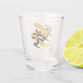 Kanji Kobo/Light Beam Japanese Calligraphy Schnapsglas (Rückseite)