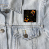 Kanji Koi Fisch-Drache Button (Beispiel)