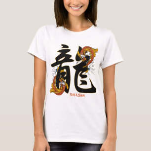 Kanji Koi Fisch-Drache T-Shirt