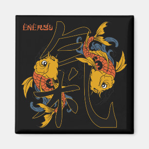 Kanji Koi Fisch-Energie Magnet