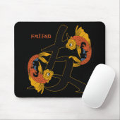 Kanji Koi Fisch-Freund Mousepad (Mit Mouse)