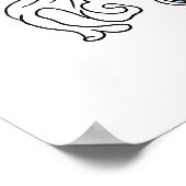 Kanji Koi Fish Destiny Poster (Ecke)