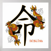 Kanji Koi Fish Destiny Poster (Vorne)