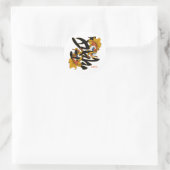 Kanji Koi Fish Liebe Runder Aufkleber (Tasche)