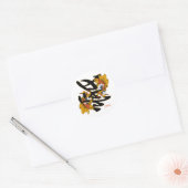 Kanji Koi Fish Liebe Runder Aufkleber (Umschlag)