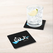 Kanji Kojo/Improve Japanese Calligraphy Rechteckiger Pappuntersetzer (Vor Ort)