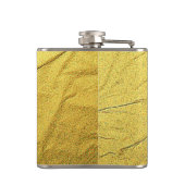 Kanji Köstliche Goldvene in Hülle umhüllt Flachmann (Rückseite)