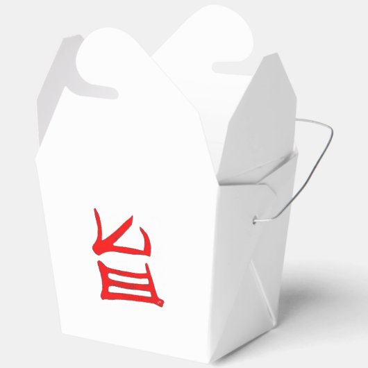 Kanji Köstliche Rot-Weiß-Abholbox Geschenkschachtel (Offen)