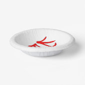 Kanji Köstliche rote Papiertücher Pappteller (Gewinkelt)