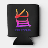 Kanji Köstliche schwarze Neonröhre kühler auf 2 Se Dosenkühler (Rückseite)