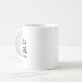 Kanji Köstliche schwarze Tasse (Vorderseite Links)