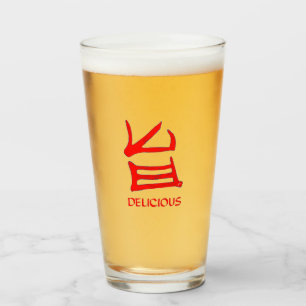 Kanji Köstlicher roter Glaswäscher Glas
